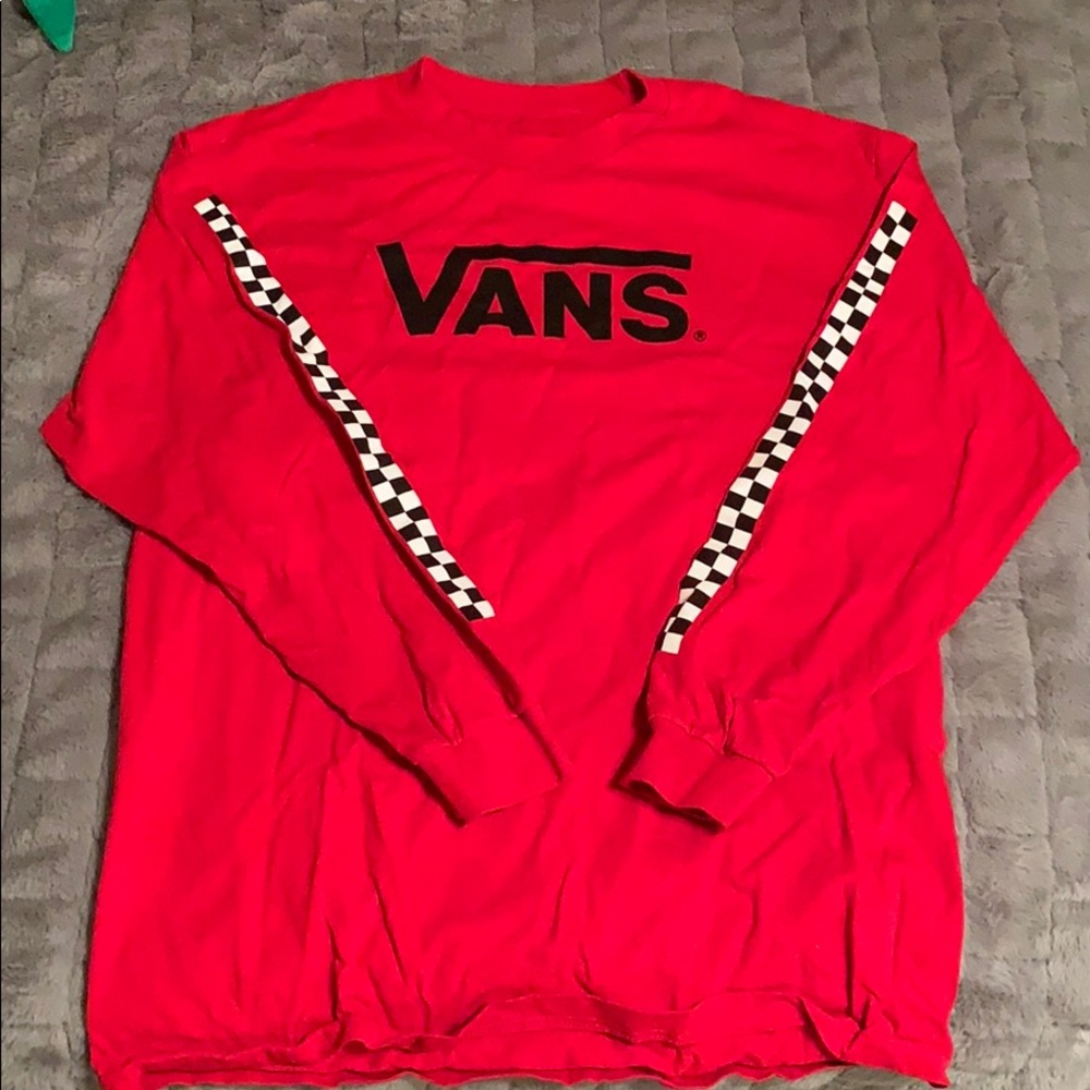 Vans Red Long Sleeve